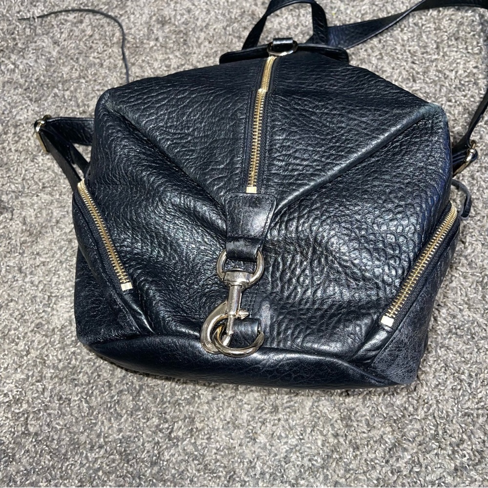Rebecca Minkoff Black 100% Leather Julian Backpack - Picture 2 of 12